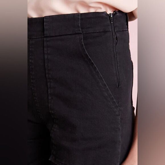 Loup Sabrina Wide Leg Cotton Traousers Pants in Black Size 3X - Picture 7 of 14